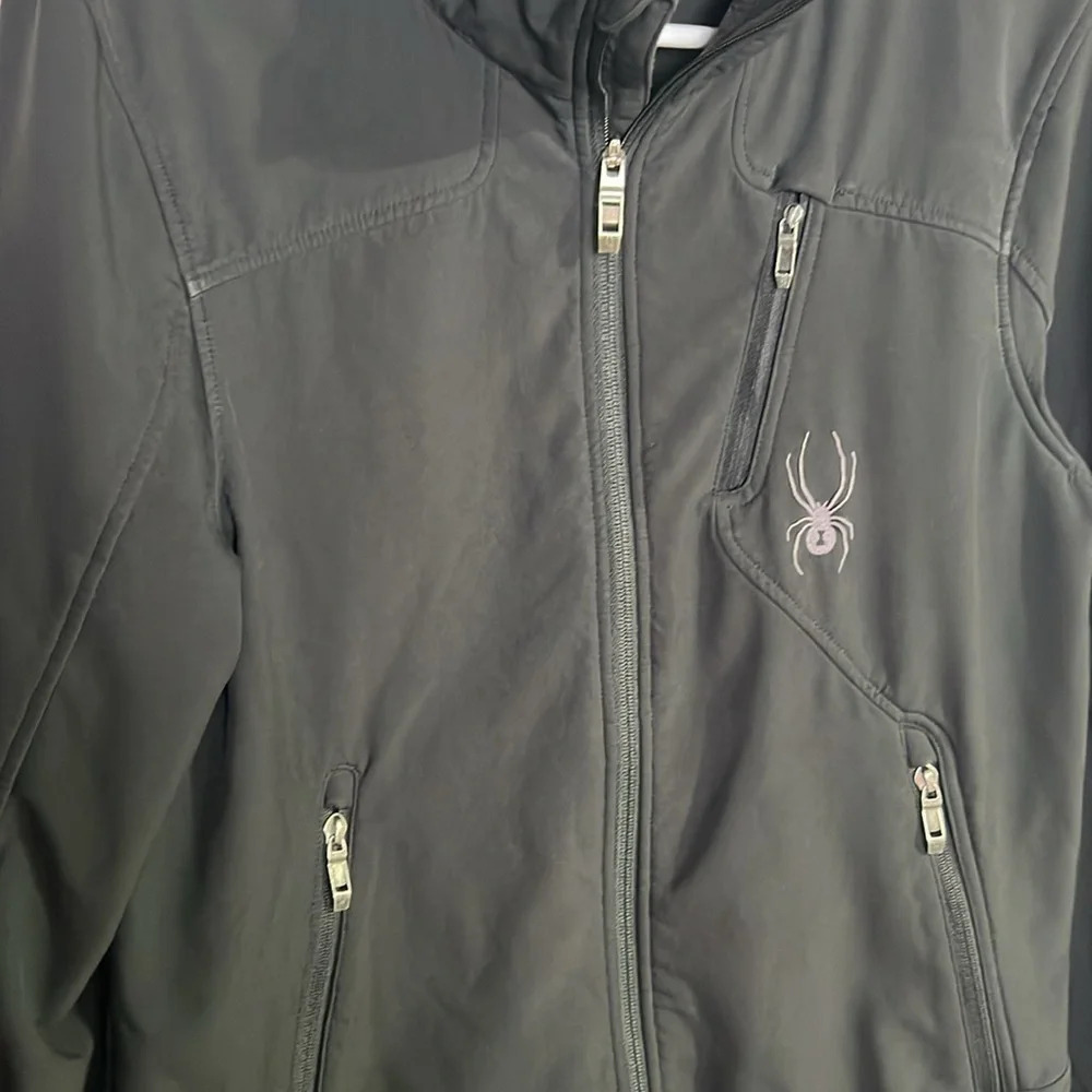 Spyder Softshell Black Jacket Size Medium - image 2